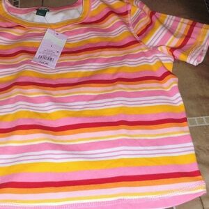 Wild Fable Pink and Yellow Striped Tank Top